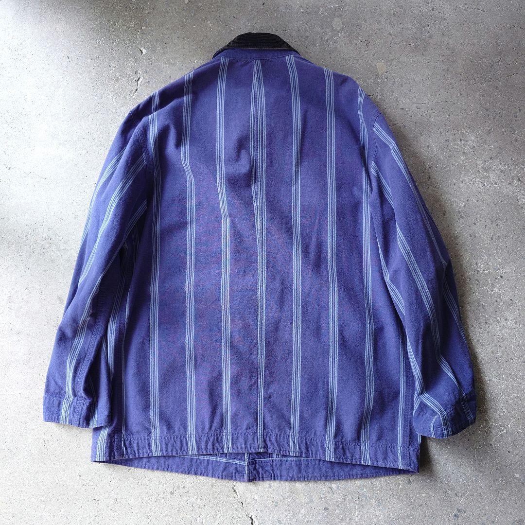 poloralphlauren chore jacket made in USA ポロラルフローレン アメリカ製 ストライプ チョアジャケット カバーオール M