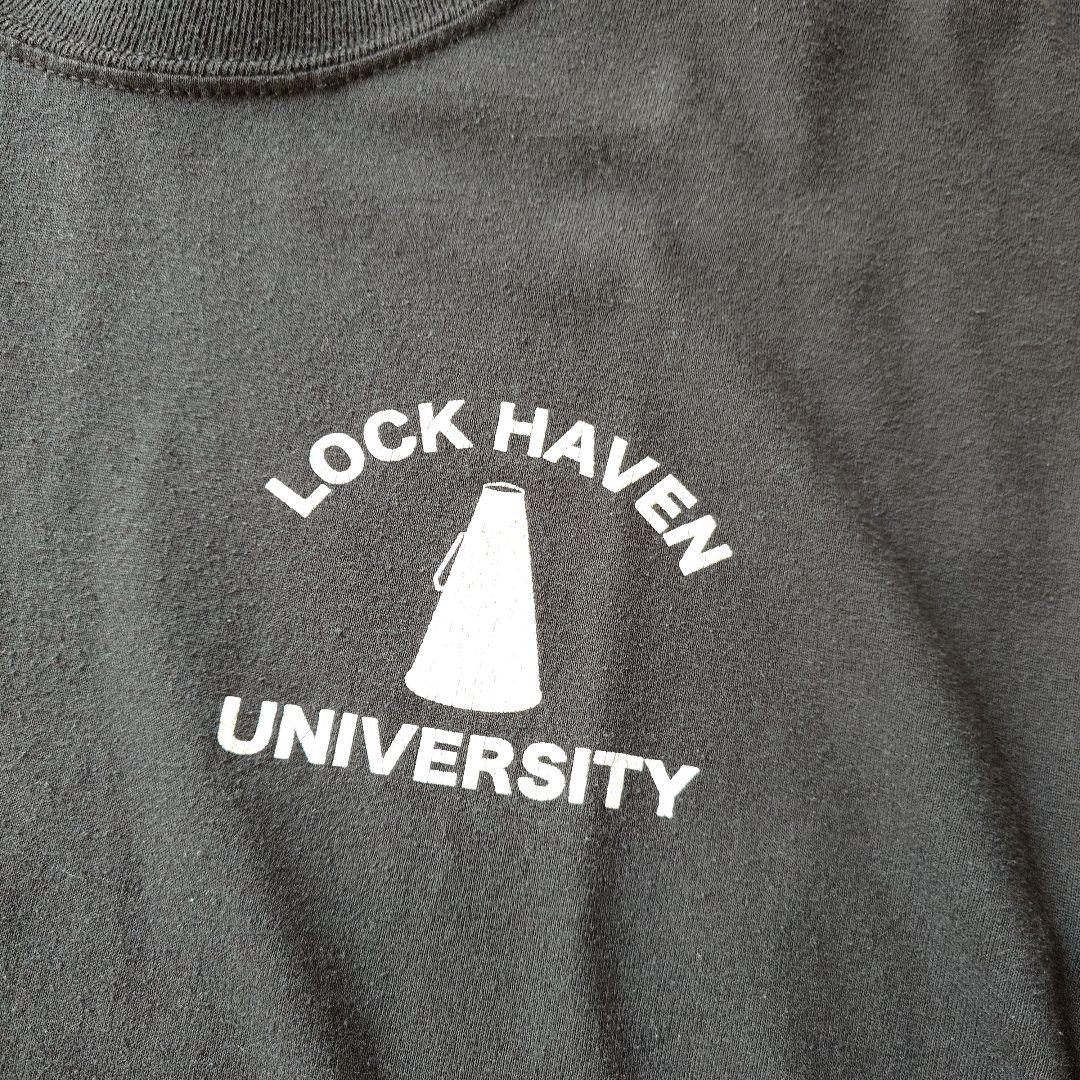 Used print tee fade black