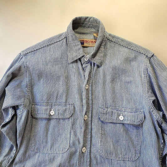 80s BIGMAC hickory shirts 14-141/2
