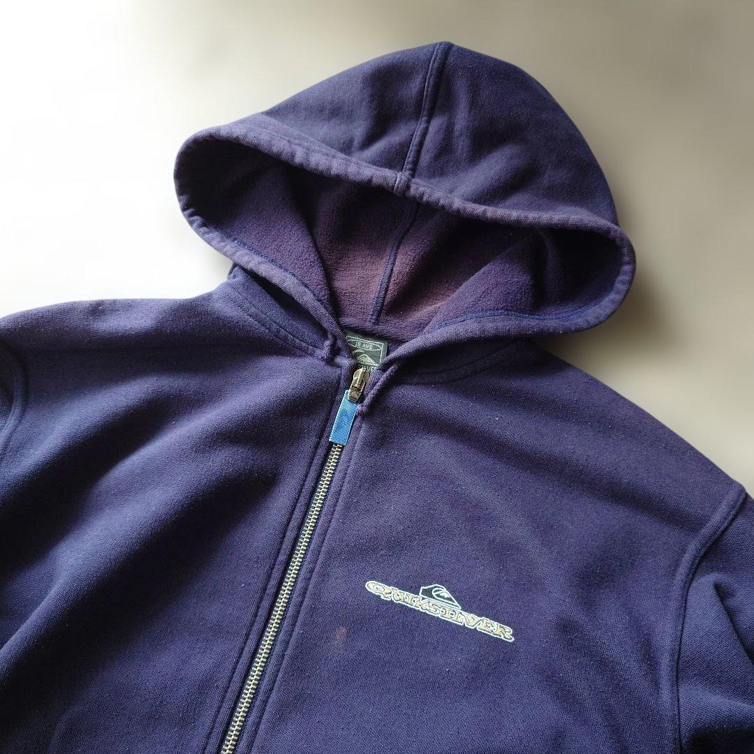 90s QUICK SILVER zip hoody sweat