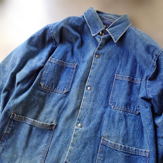 Silver state industry denim prison chore jacket XL