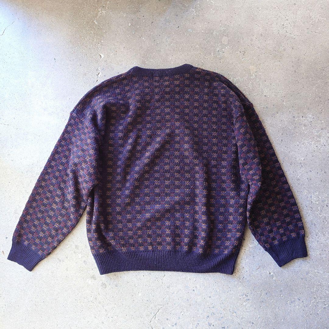 towncraft knit XL タウンクラフト ジャガードニット