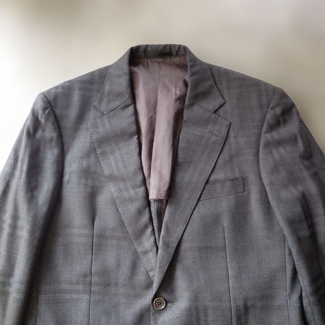 BURBERRY shadow check tailored jacket L