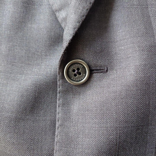 BURBERRY shadow check tailored jacket L