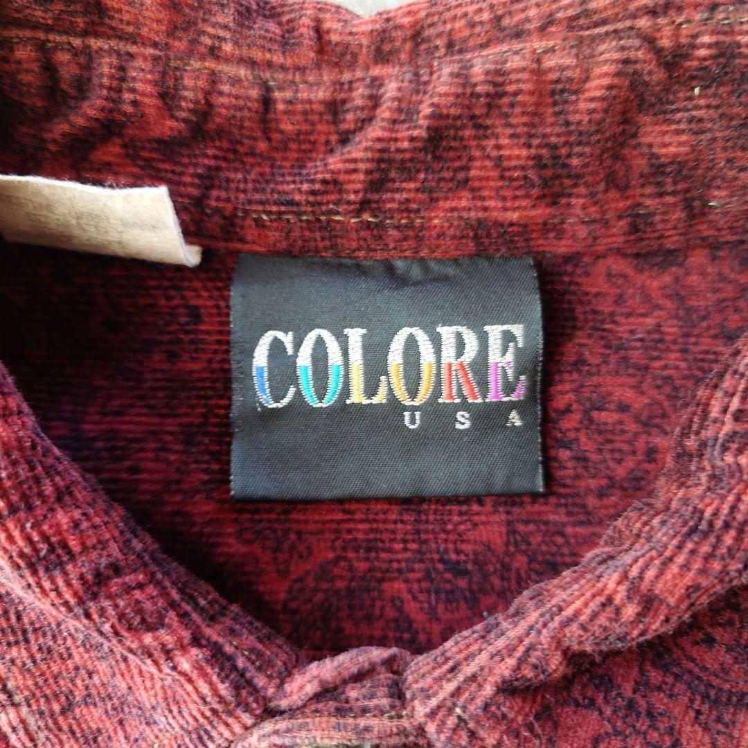 Used corduroy paiseley print shirts Lユーズド コーディロイ ペイズリー プリントシャツ