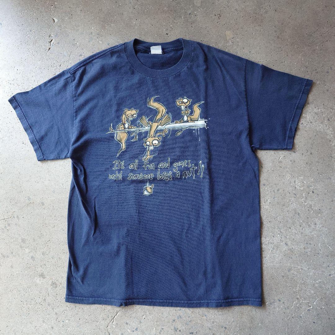Used print tee charactor L