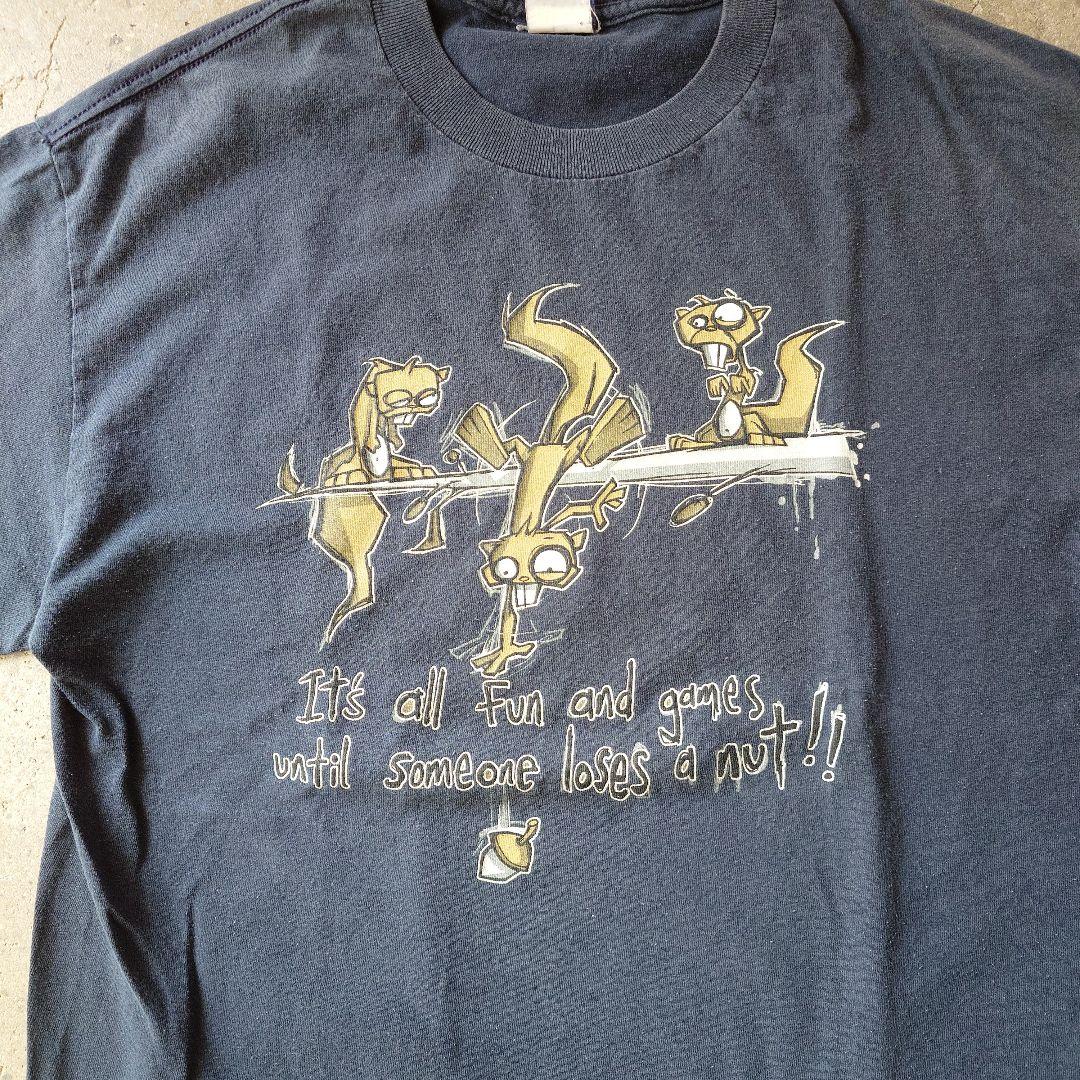Used print tee charactor L