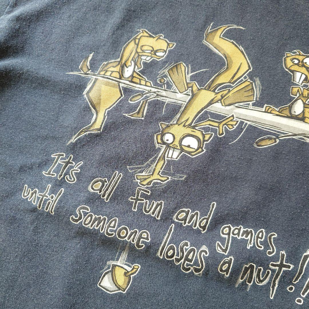 Used print tee charactor L