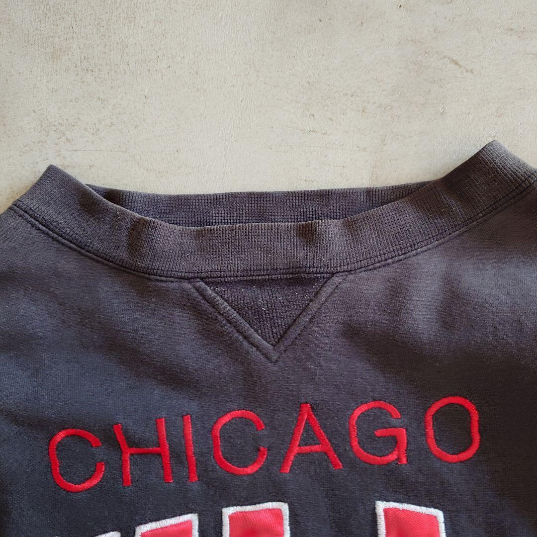 CHICAGO BULLS SWEAT シカゴブルズ ダメージスウエット L