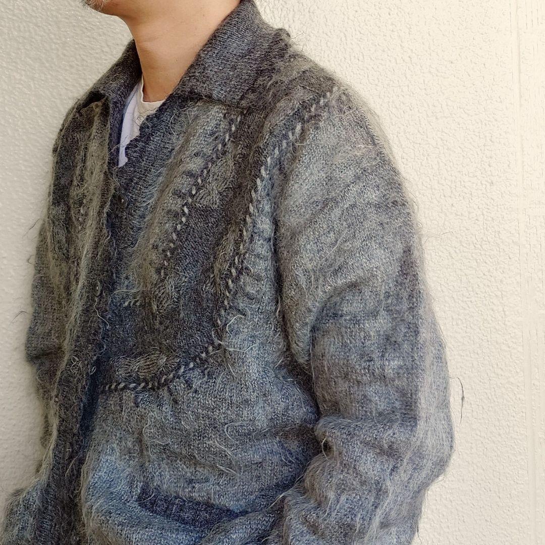 Deadstock Mohair Cardigan Italy デッドストック ユーズド 古着 モヘアニット モヘアカーディガン イタリア製
