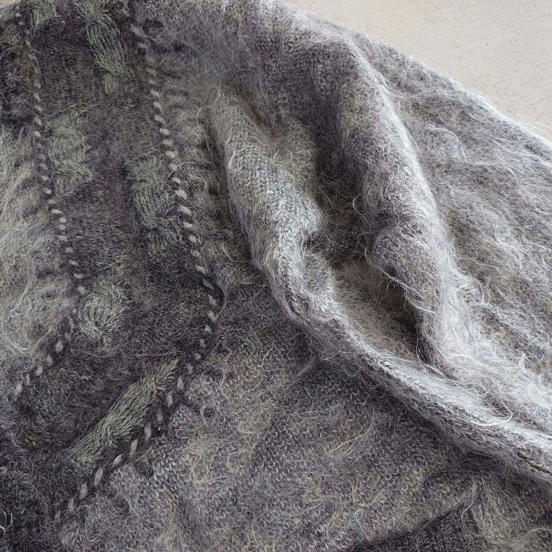 Deadstock Mohair Cardigan Italy デッドストック ユーズド 古着 モヘアニット モヘアカーディガン イタリア製