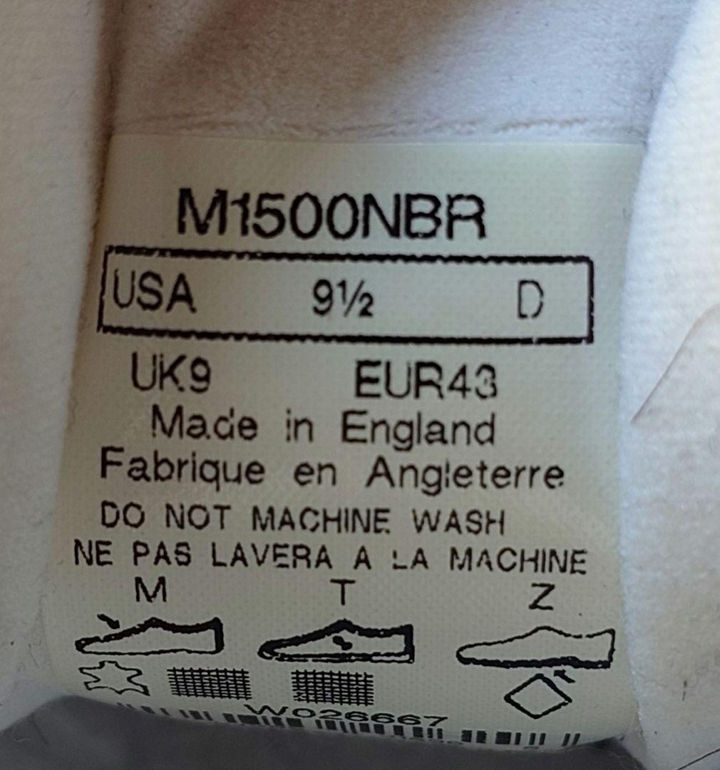 newbalance 1500 england ニューバランス イングランド製 9 1/2