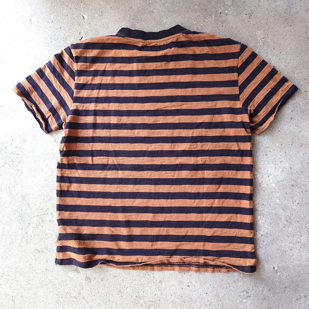 GUESS JEANS slub border tee M