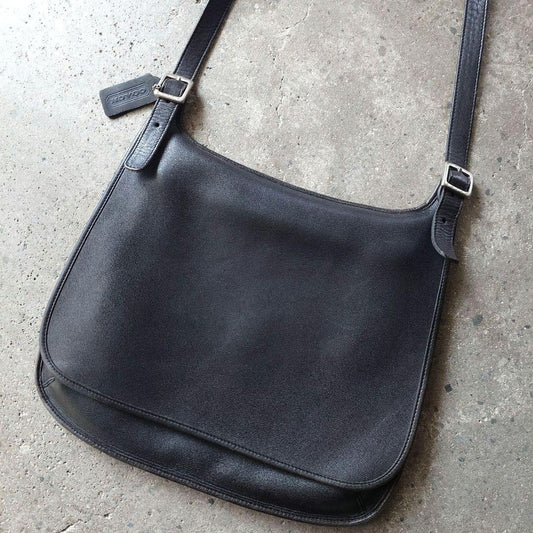 OLD COACH leather shoulder bag