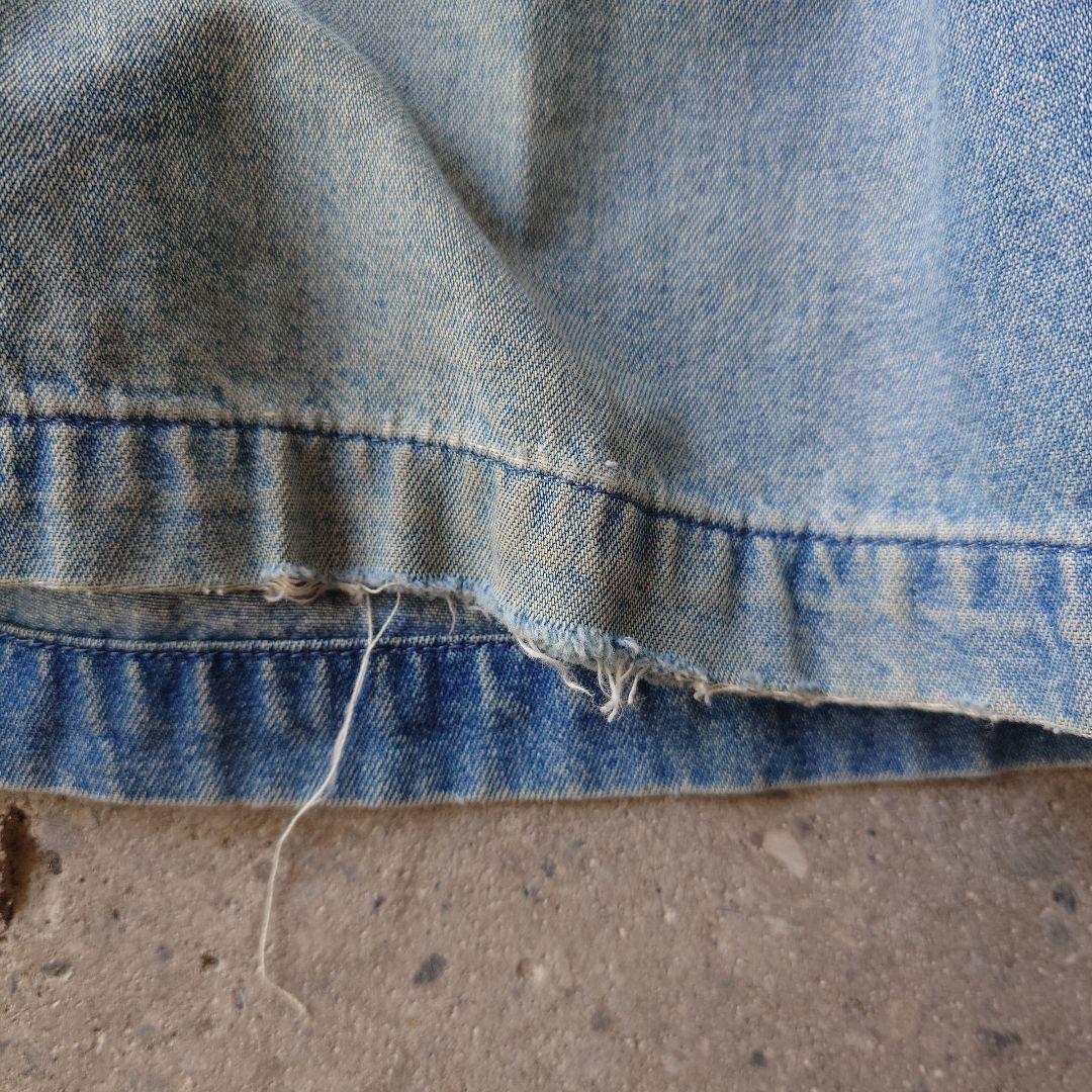 Used faded denim shorts