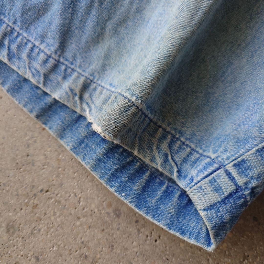 Used faded denim shorts