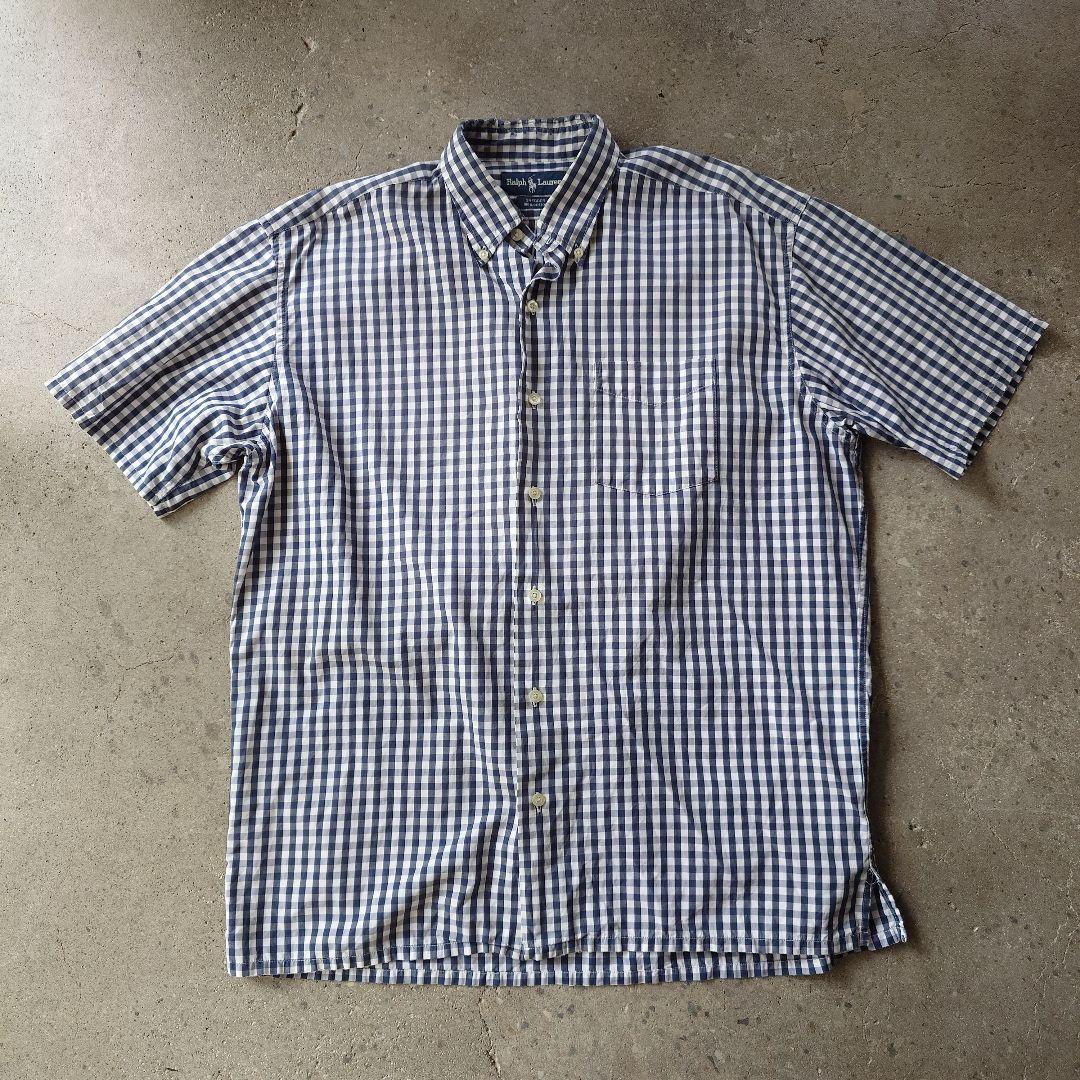 POLO RALPHLAUREN GREGGOR ss check shirts ポニー無し