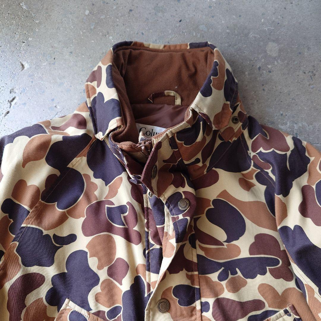 COLUBIA nylon duck camo jacket LL