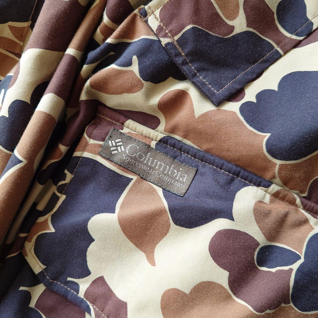 COLUBIA nylon duck camo jacket LL