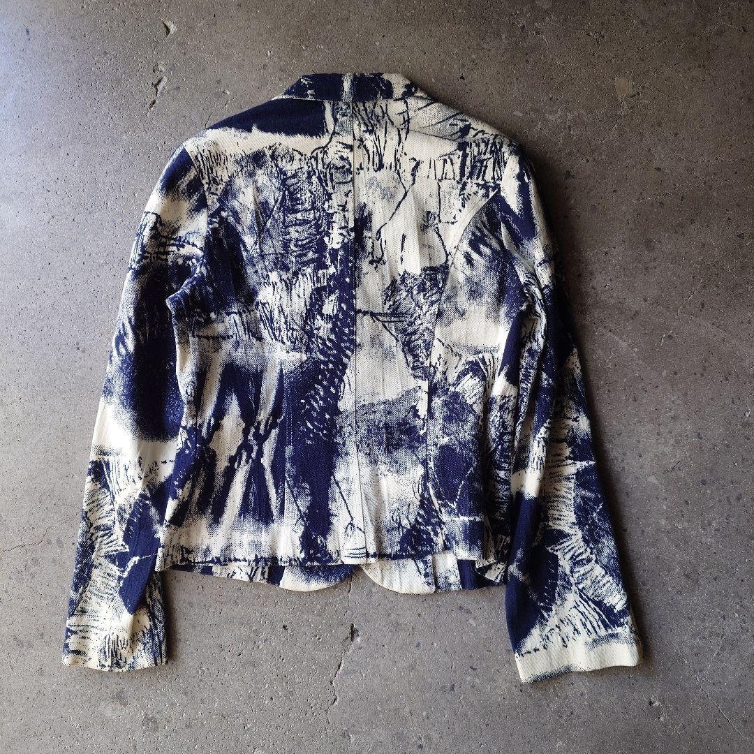 ANNA BASSINI italy print jacket 36