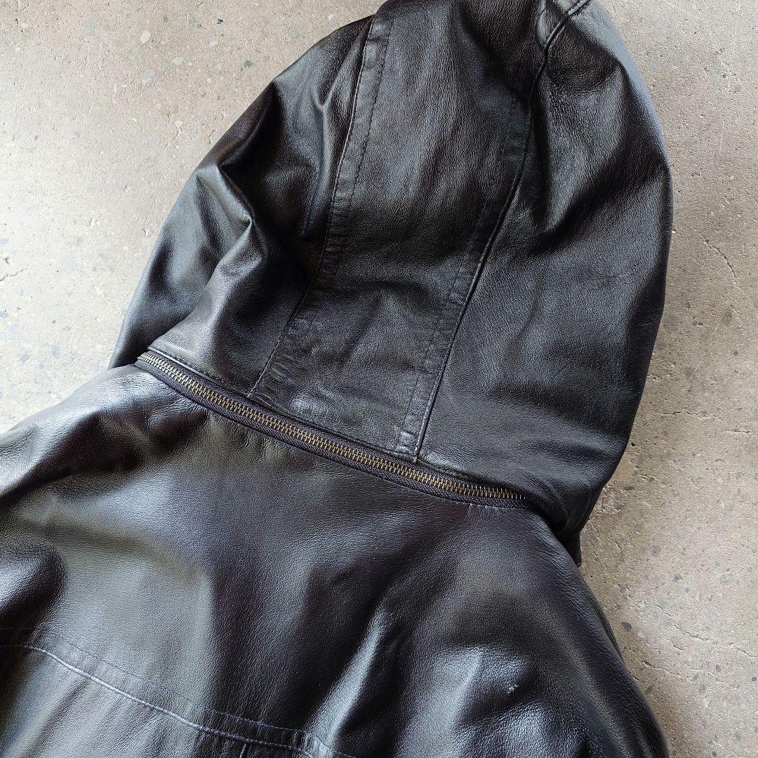 WILSONS USA 90's Leather Mods coat XL アメリカ レザーフードコート XL シンサレート
