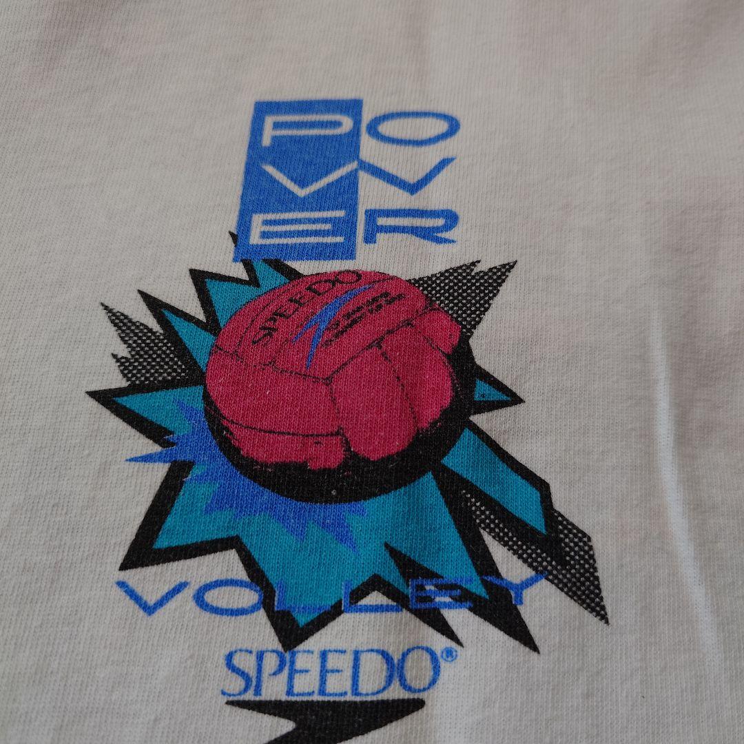 Old SPEEDO balleyball tee L Made in USA