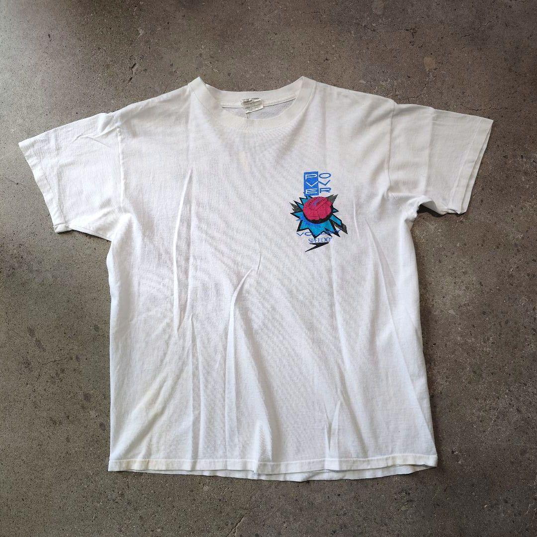 Old SPEEDO balleyball tee L Made in USA
