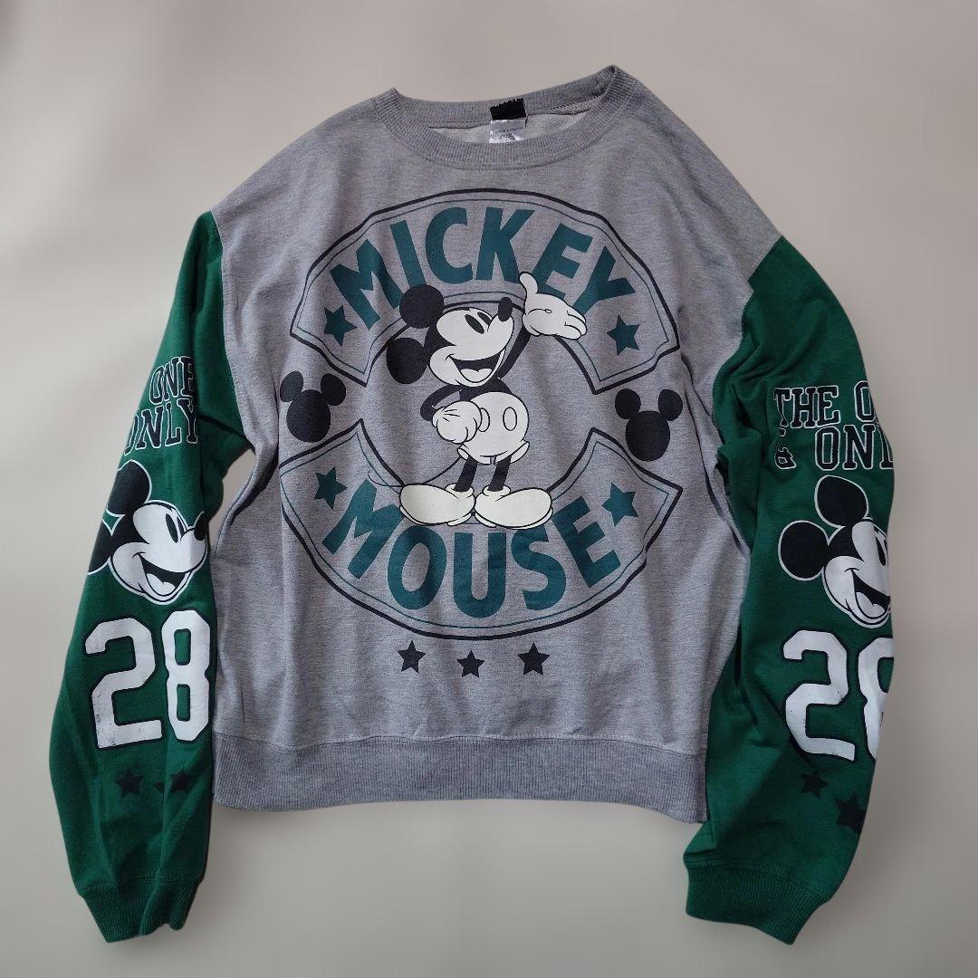 Disney official MICKEY ls print tee S