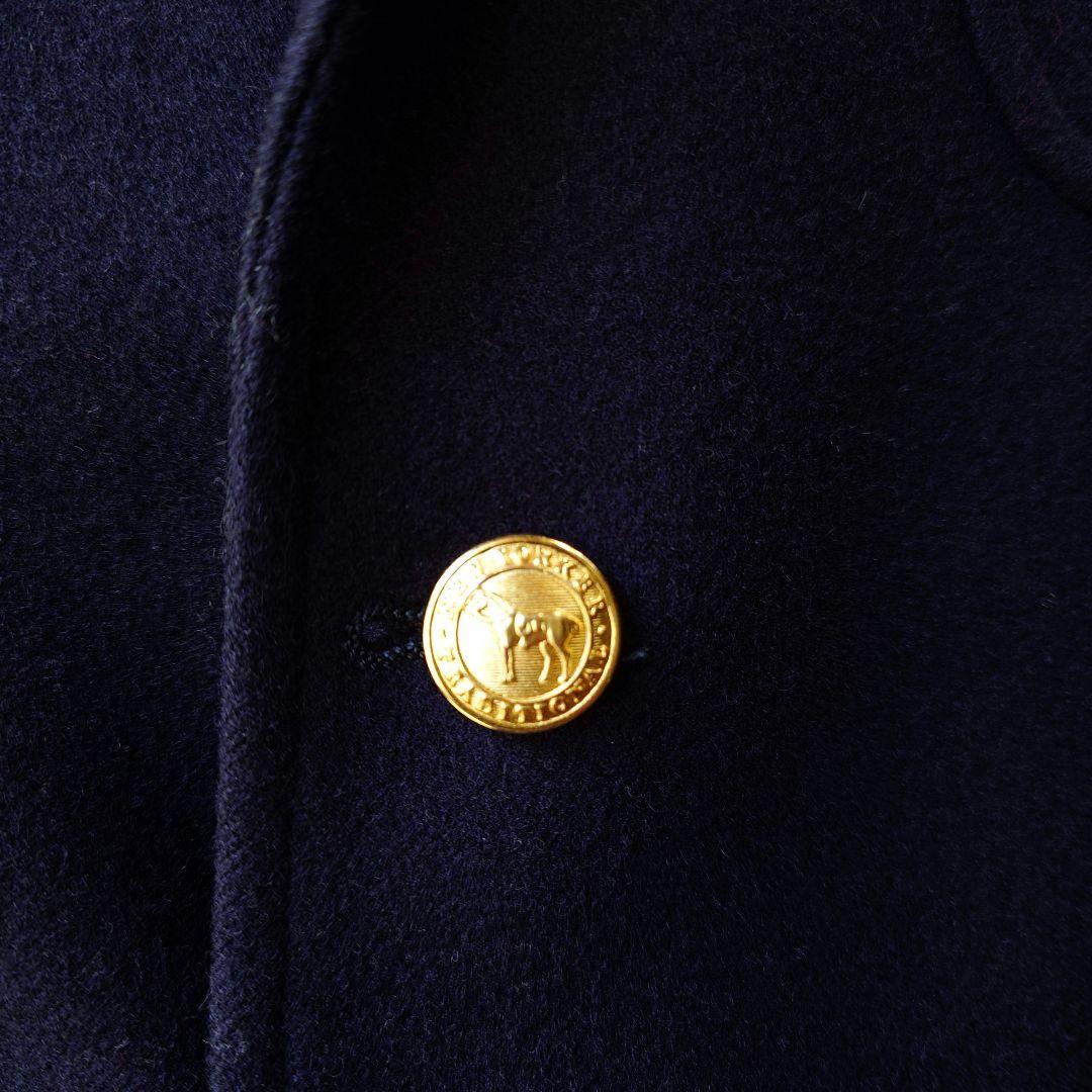 NEWYORKER wool navy blazer ニューヨーカー ウール紺ブレ ジャケット 金ボタン M