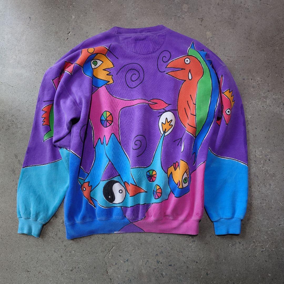 ALLOVER print sweat made in USA XL