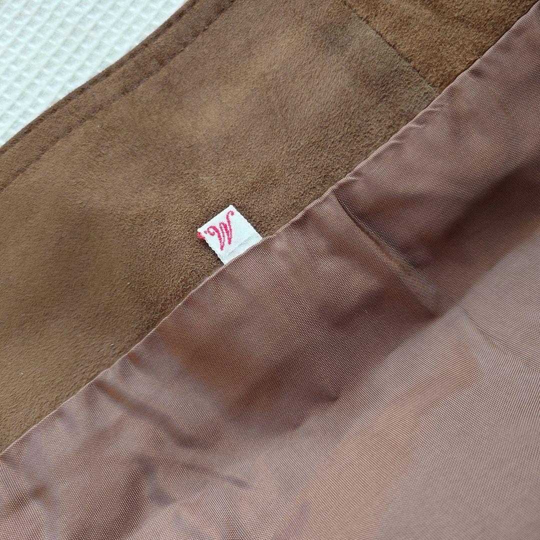 Old yves saint lauren women leather coat M オールド イヴ・サンローラン ヌバック レザー トレンチコート M