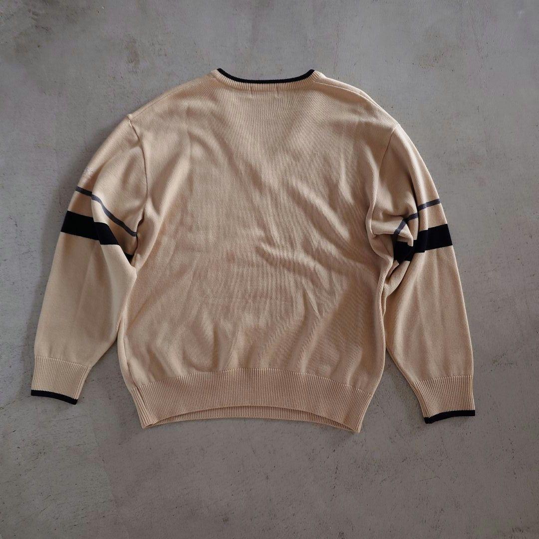 BURBERYS GOLF V neck knit Lバーバリーズ メンズゴルフ Vネックニット レタード