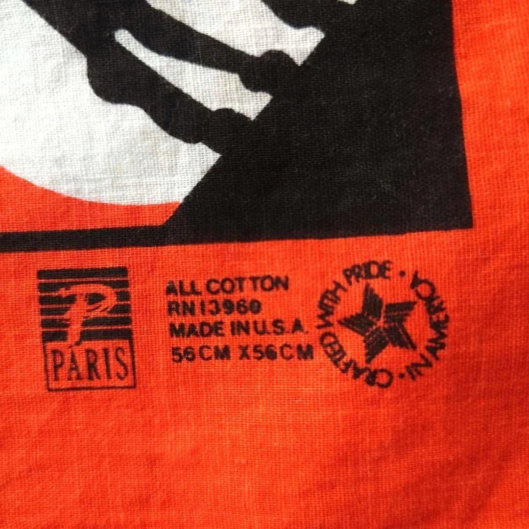 vintage 80s bandana HALLOWEEN USA