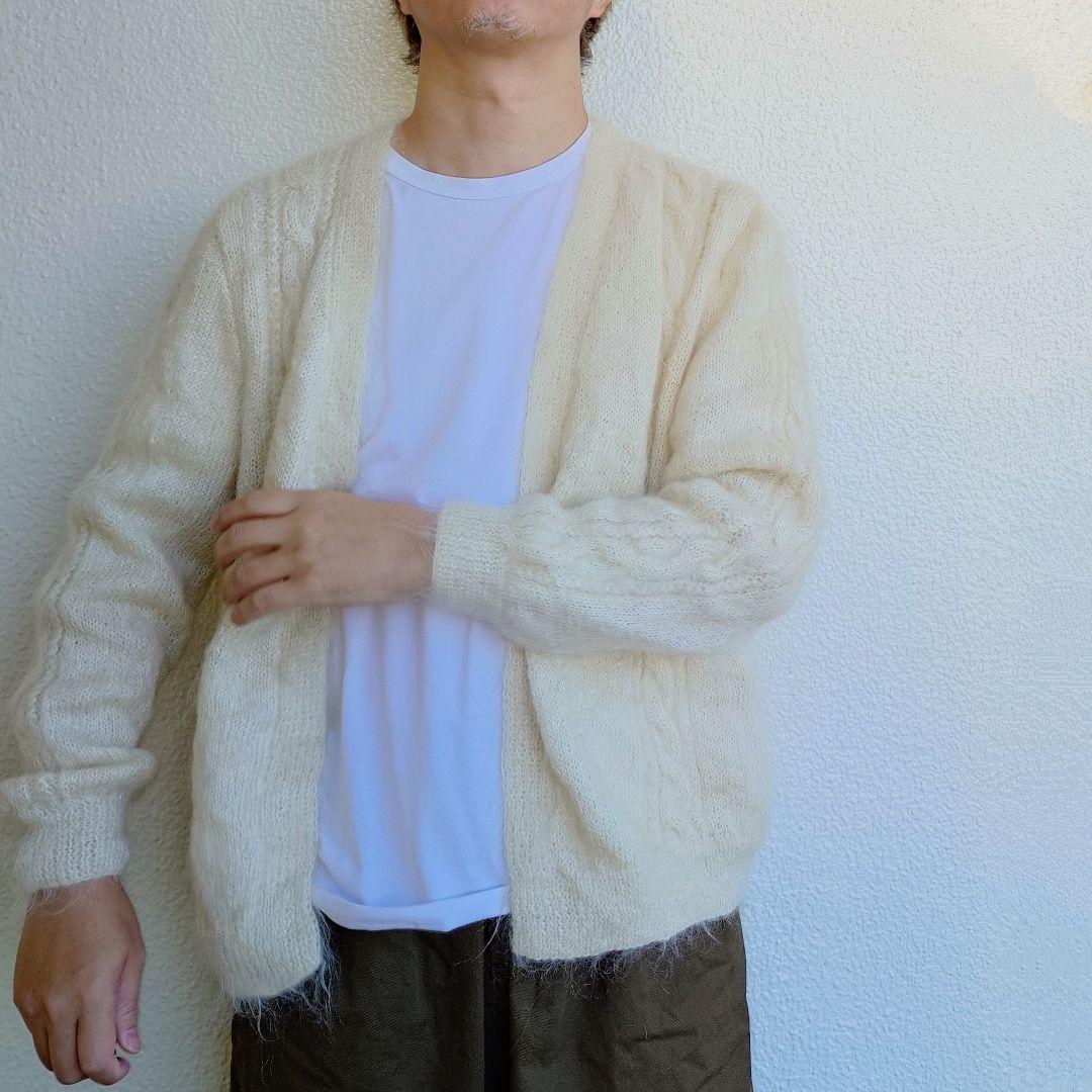 Used Mohair Knit Cardigan 古着 モヘアニット モヘアカーディガンL