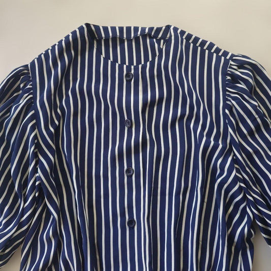 Christian Dior stripe blouse sz M