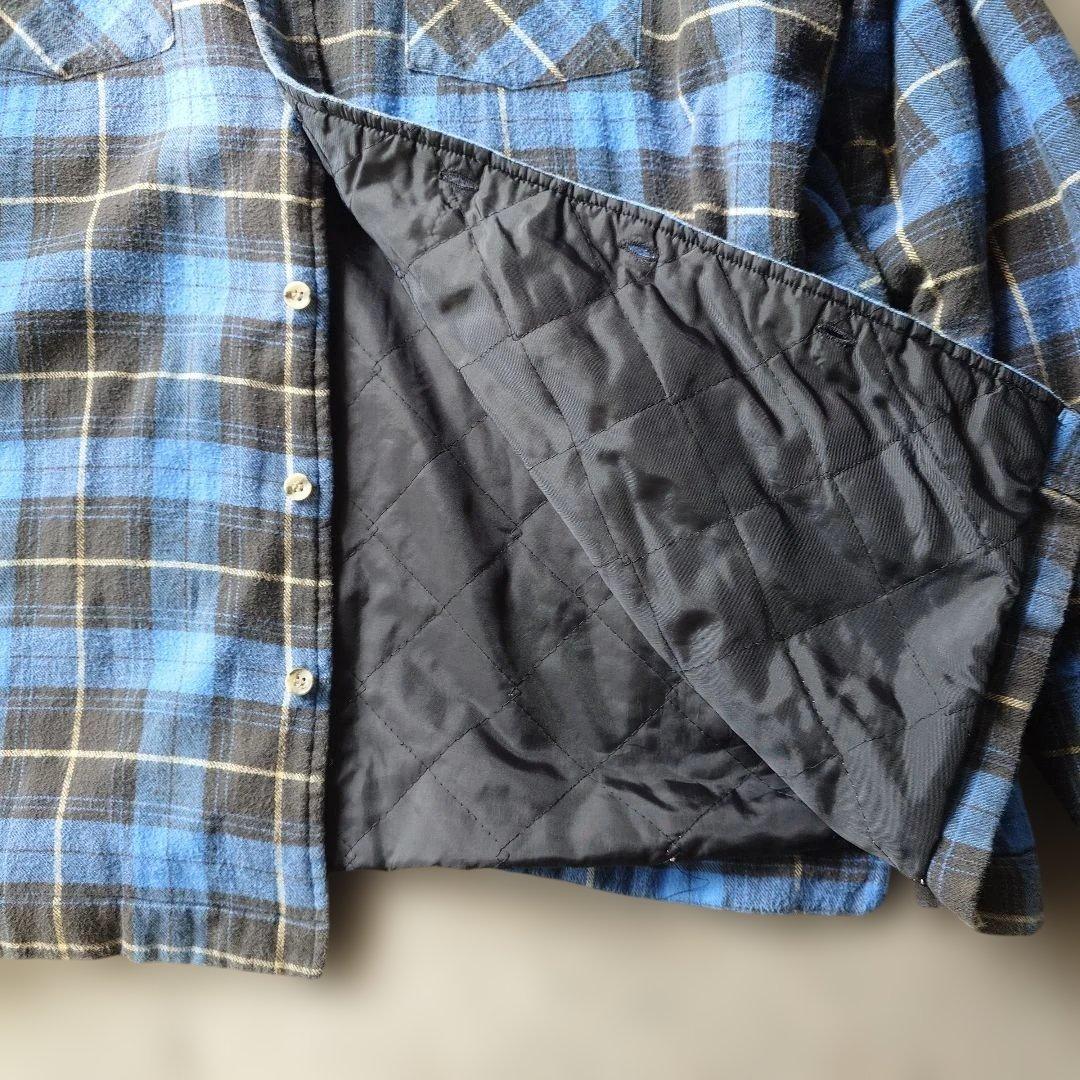 80s ARROW quilting shirts jacket XL