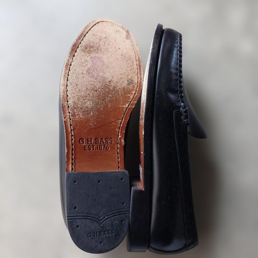 GH.BASS cobra vamp leather slipon 9.5inch