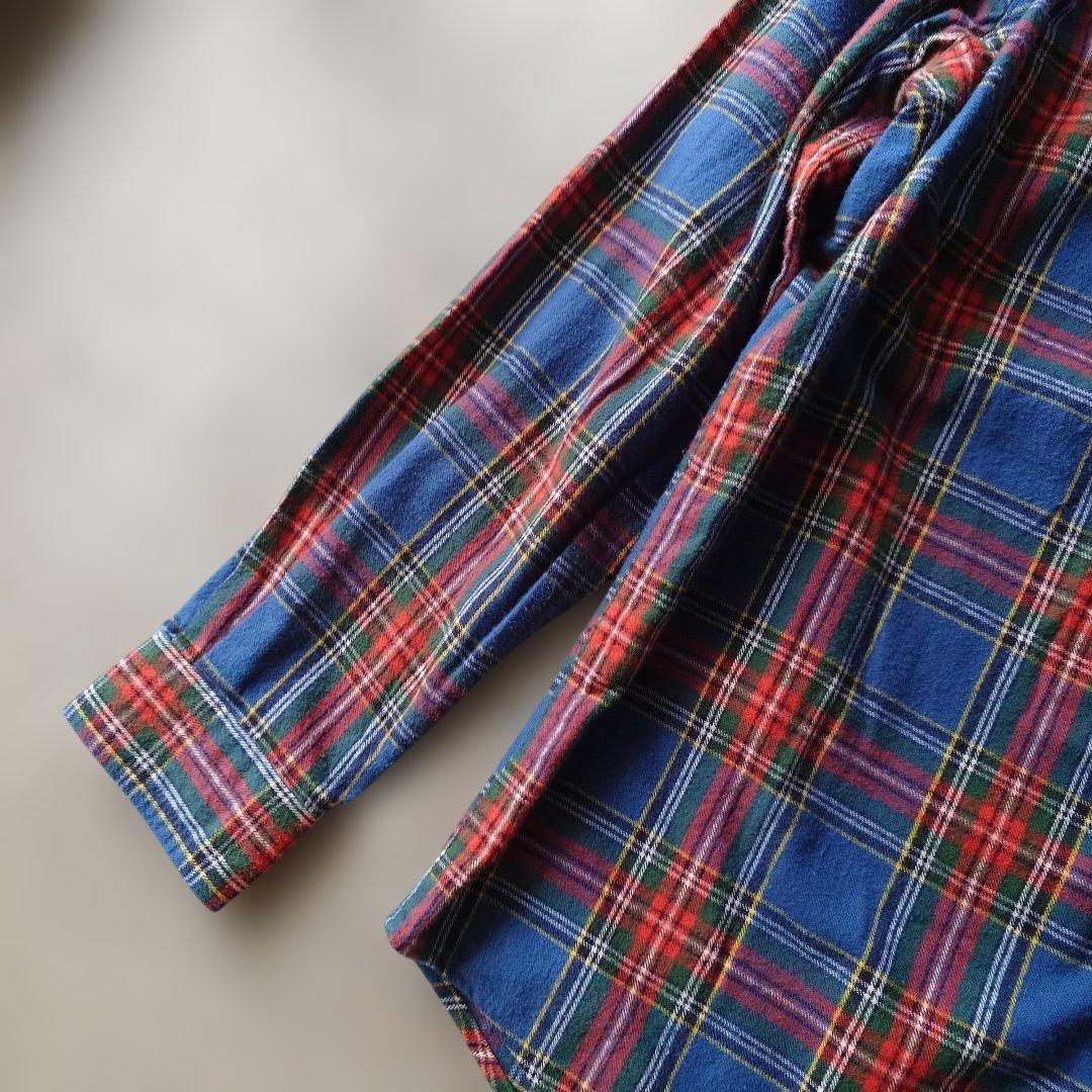 90s LLBEAN checj flannnel shirts M