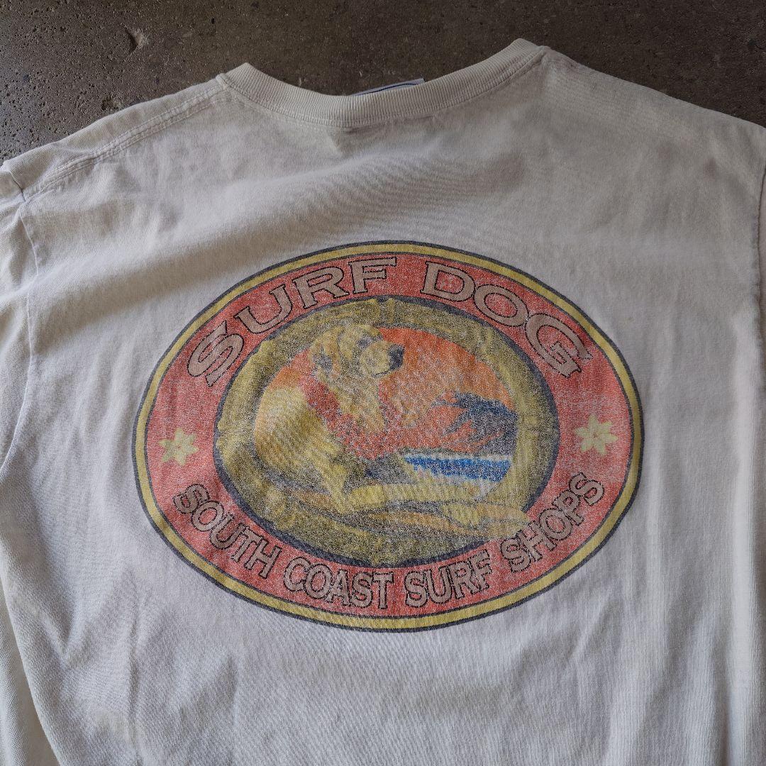Old surf shop dog tee M
