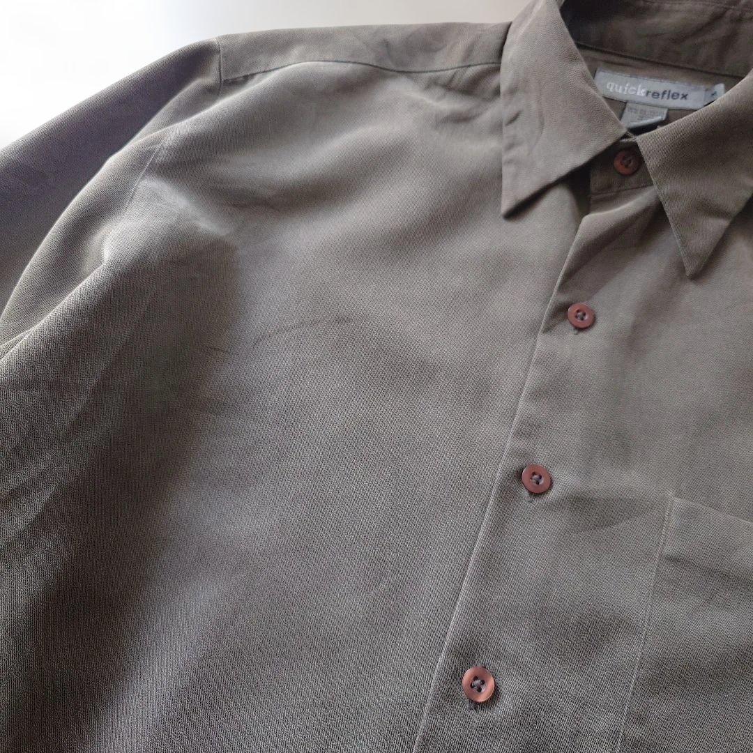 quick reflex rayon poly shirts jacket M