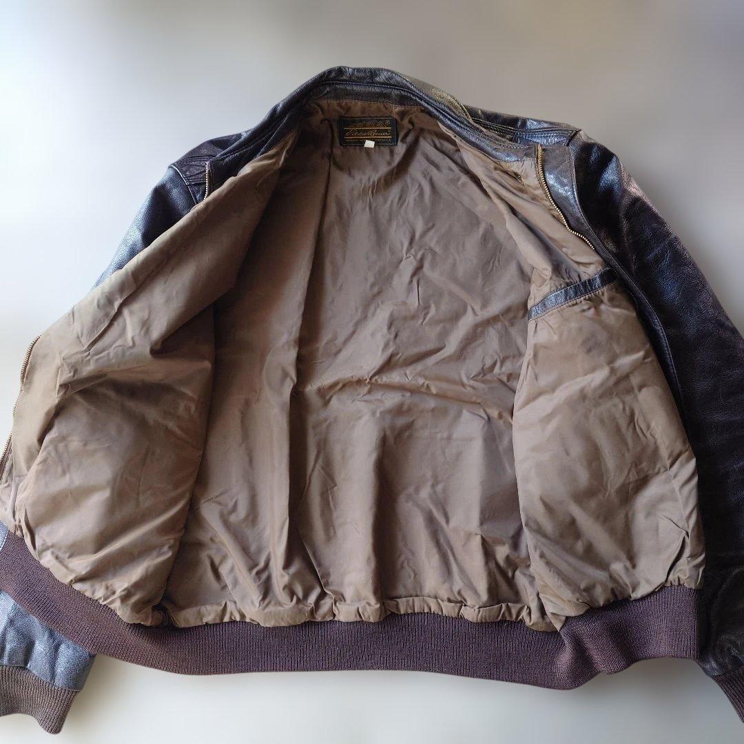 80s EDDIEBAUER A2 leather jacket Made in USA sz 48