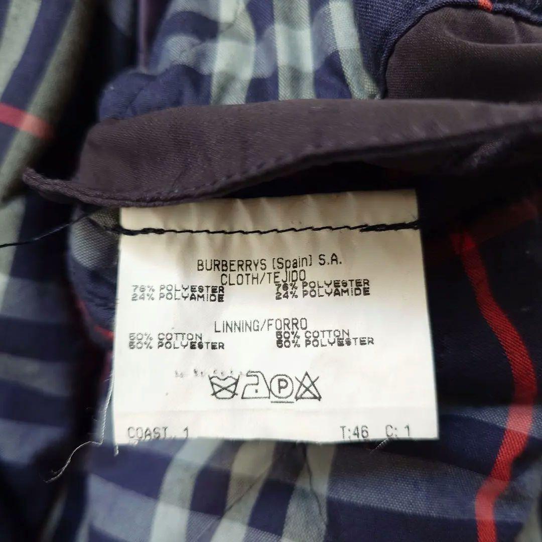 BURBERRY padding NAVY trench coat M