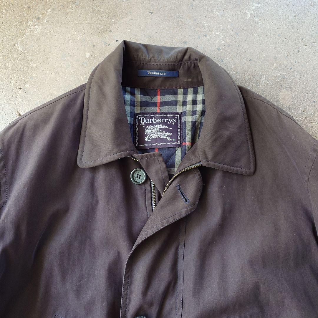 BURBERRY padding NAVY trench coat M