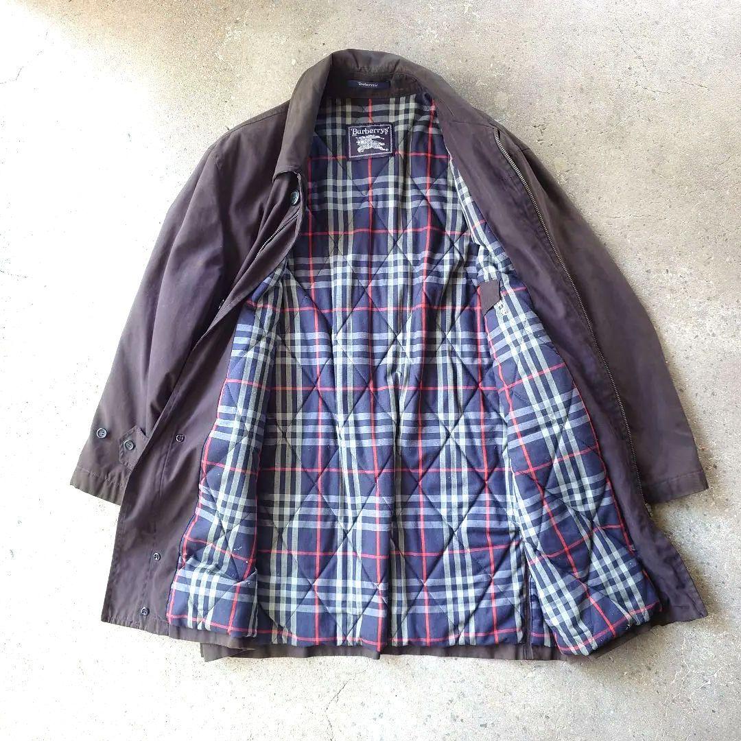 BURBERRY padding NAVY trench coat M