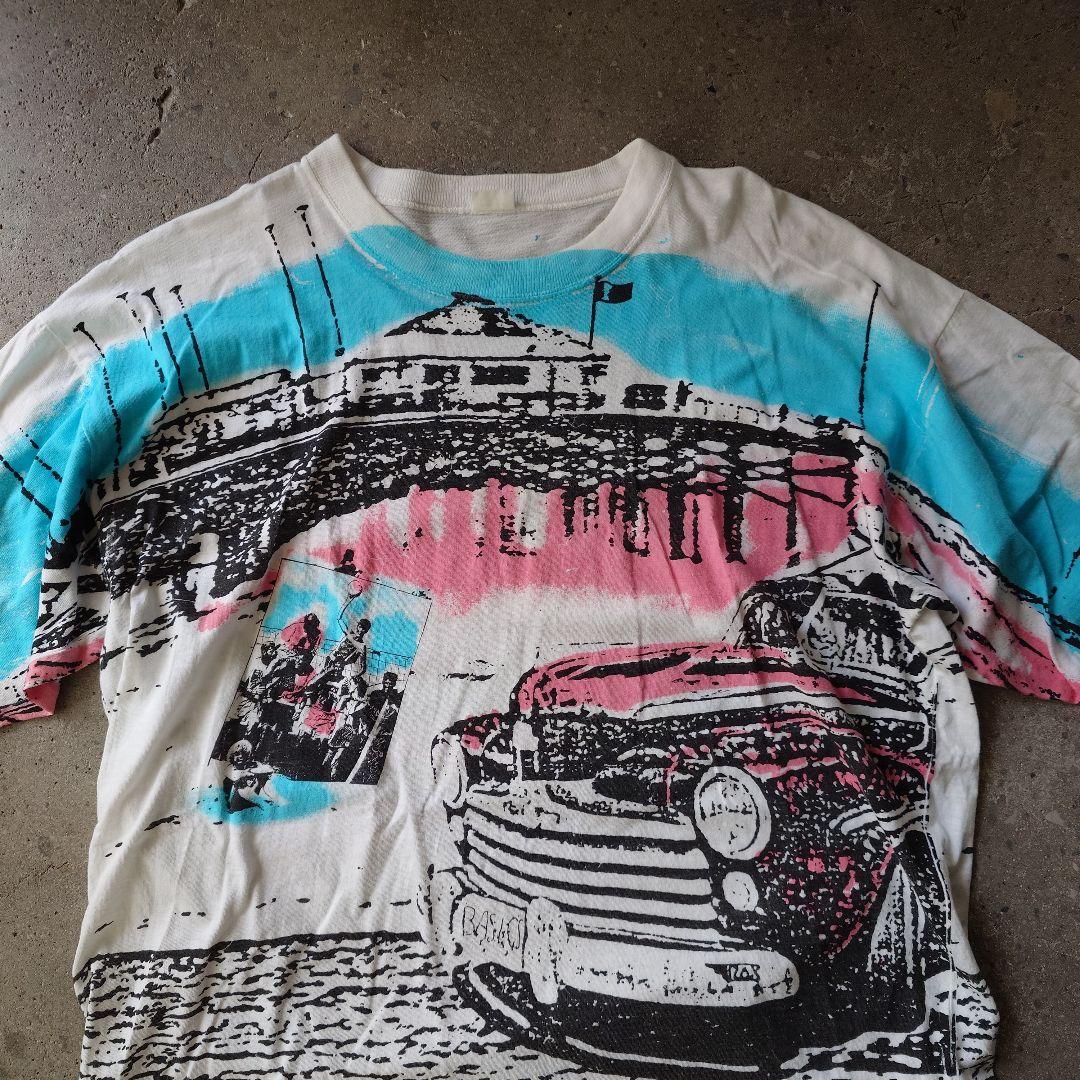 OLD surf beach allover print tee XL