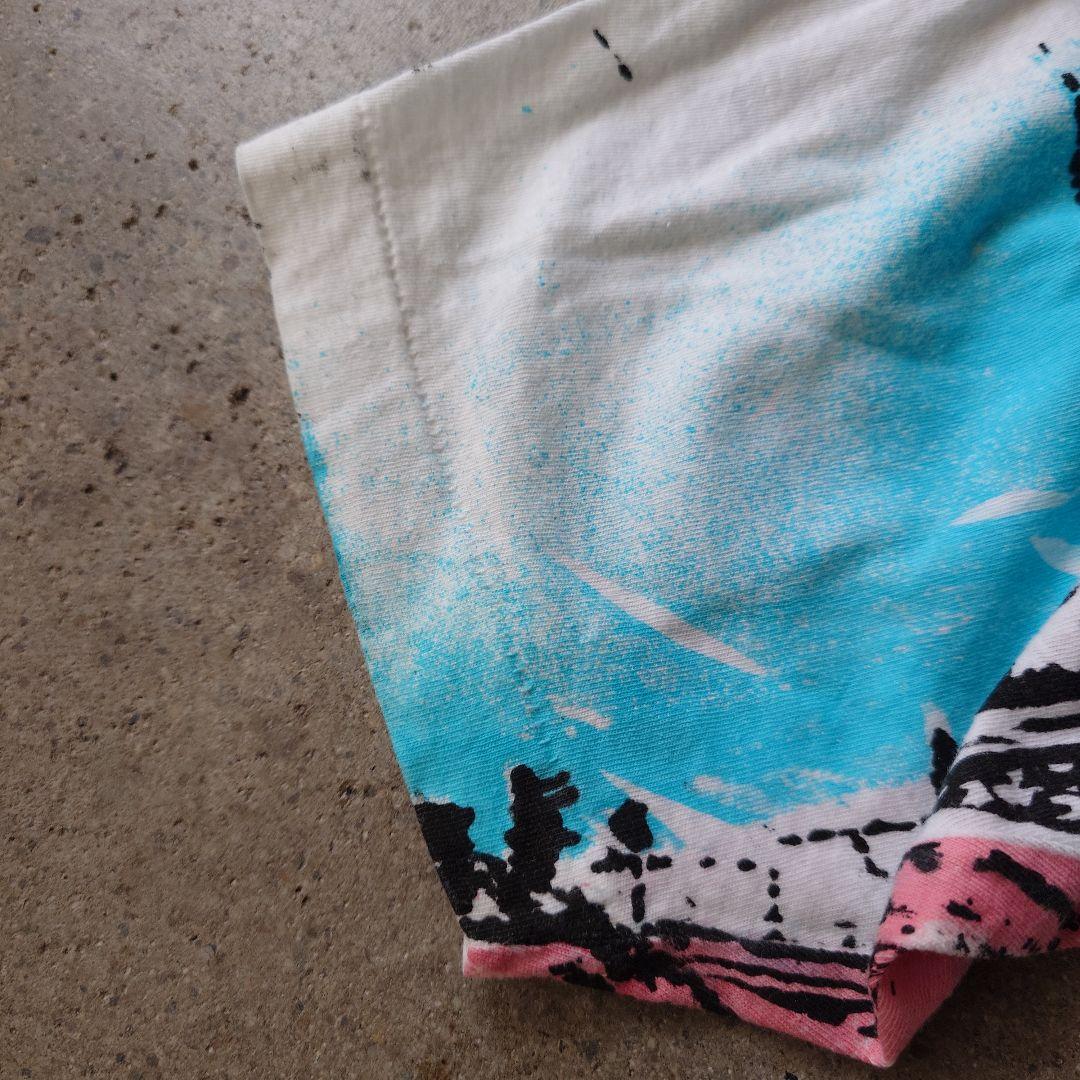 OLD surf beach allover print tee XL