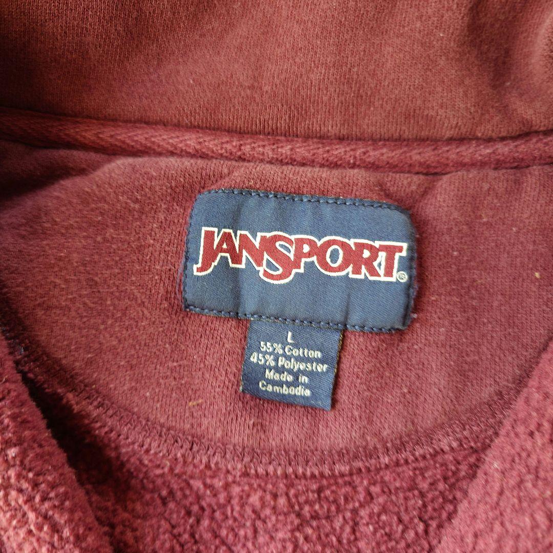 jansports colledge logo sweat ジャンスポーツ ジップカレッジロゴ スウエット L