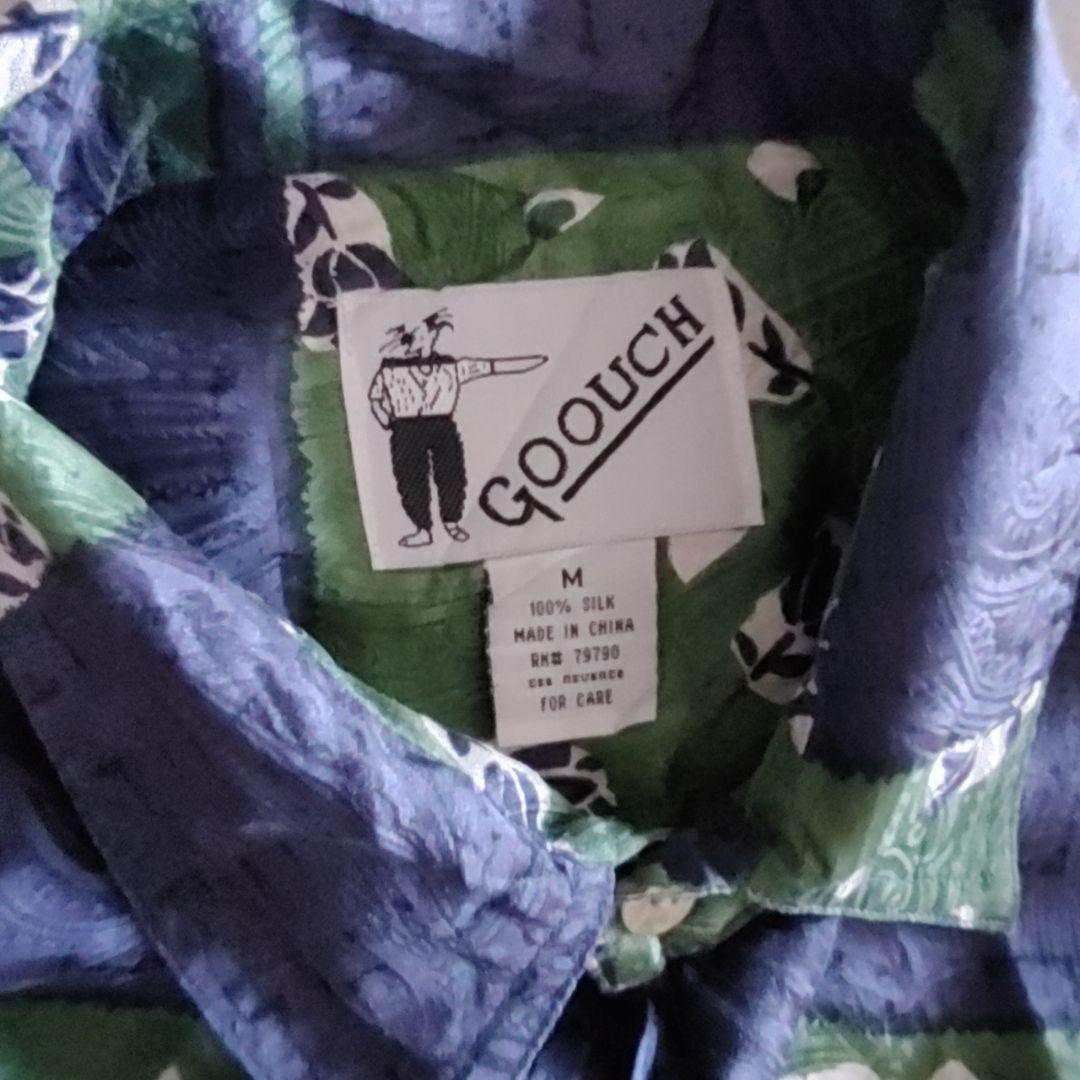 GOOUCH グーチ デッドストック シルクシャツ  柄シャツ