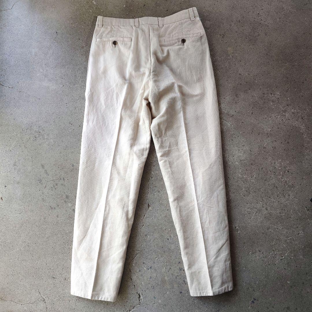 BrooksBrothers Linen slacks W32 ブルックスブラザーズ リネン 麻 チノパンツ スラックス W32