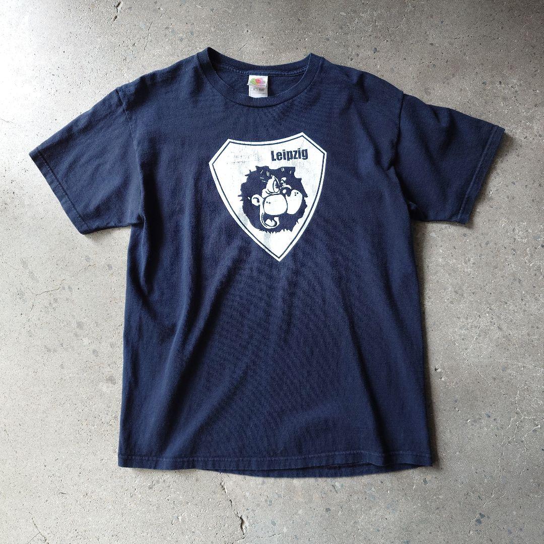 Used print tee fade black logo L
